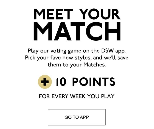 MEET YOUR MATCH | GO TO APP