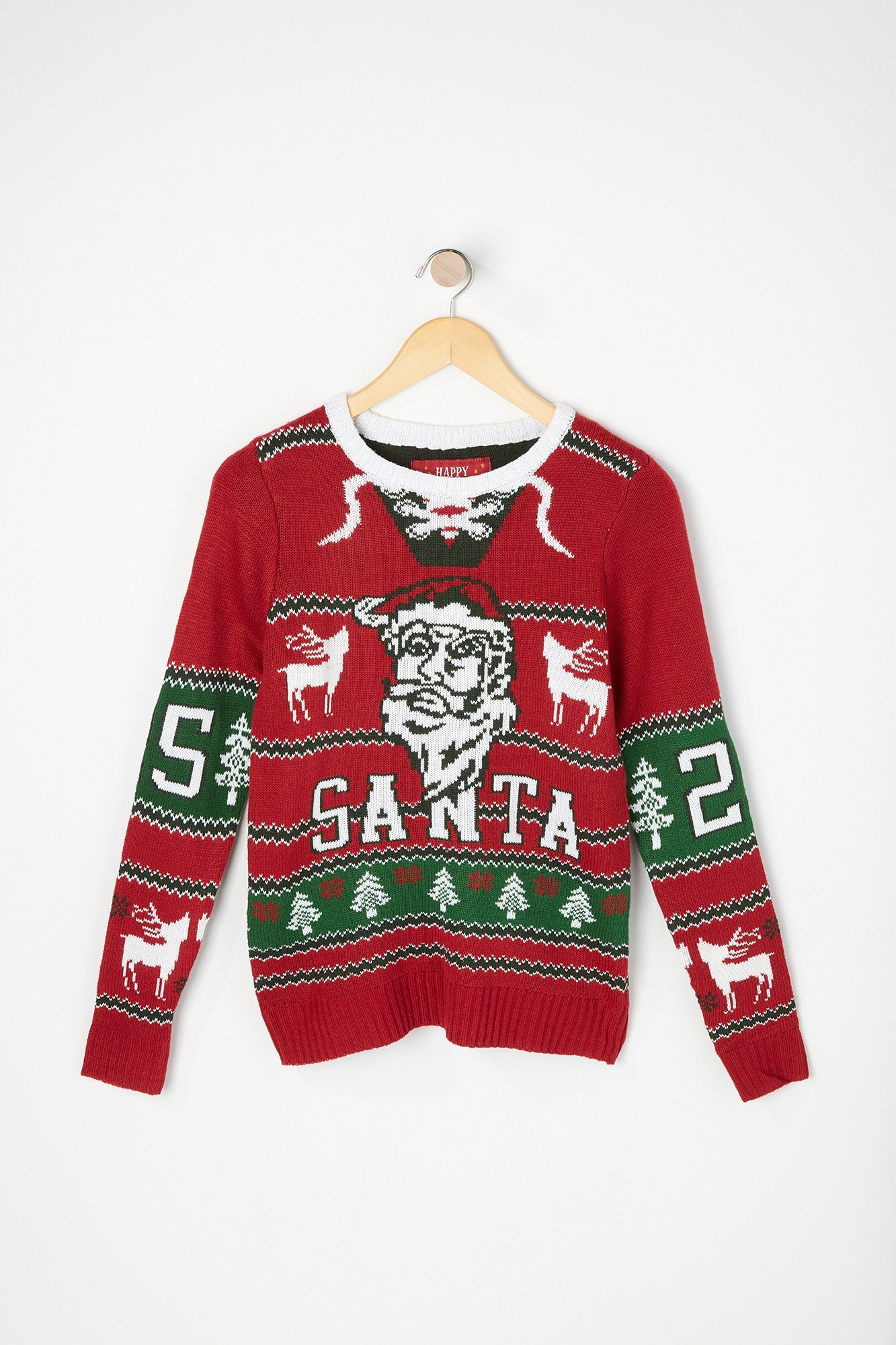 Image of West49 Boys Varsity Santa Ugly Christmas Sweater