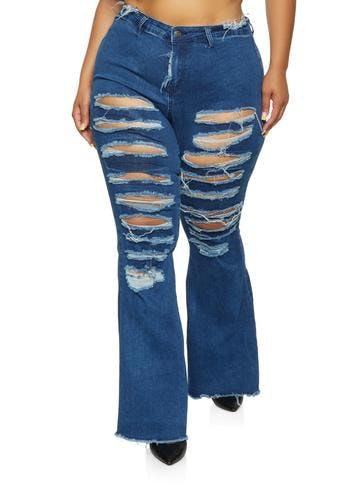 Almost Famous Plus Size Flared Jeans