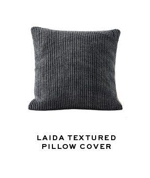 LAIDA TEXTURED PILLOW COVER