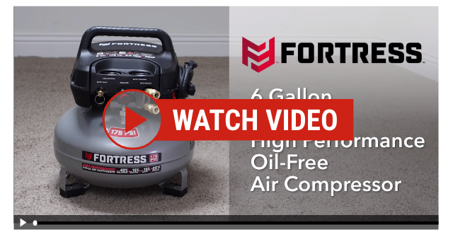 6 Gallon 175 PSI, High Performance Hand Carry Jobsite Air COmpressor - VIDEO