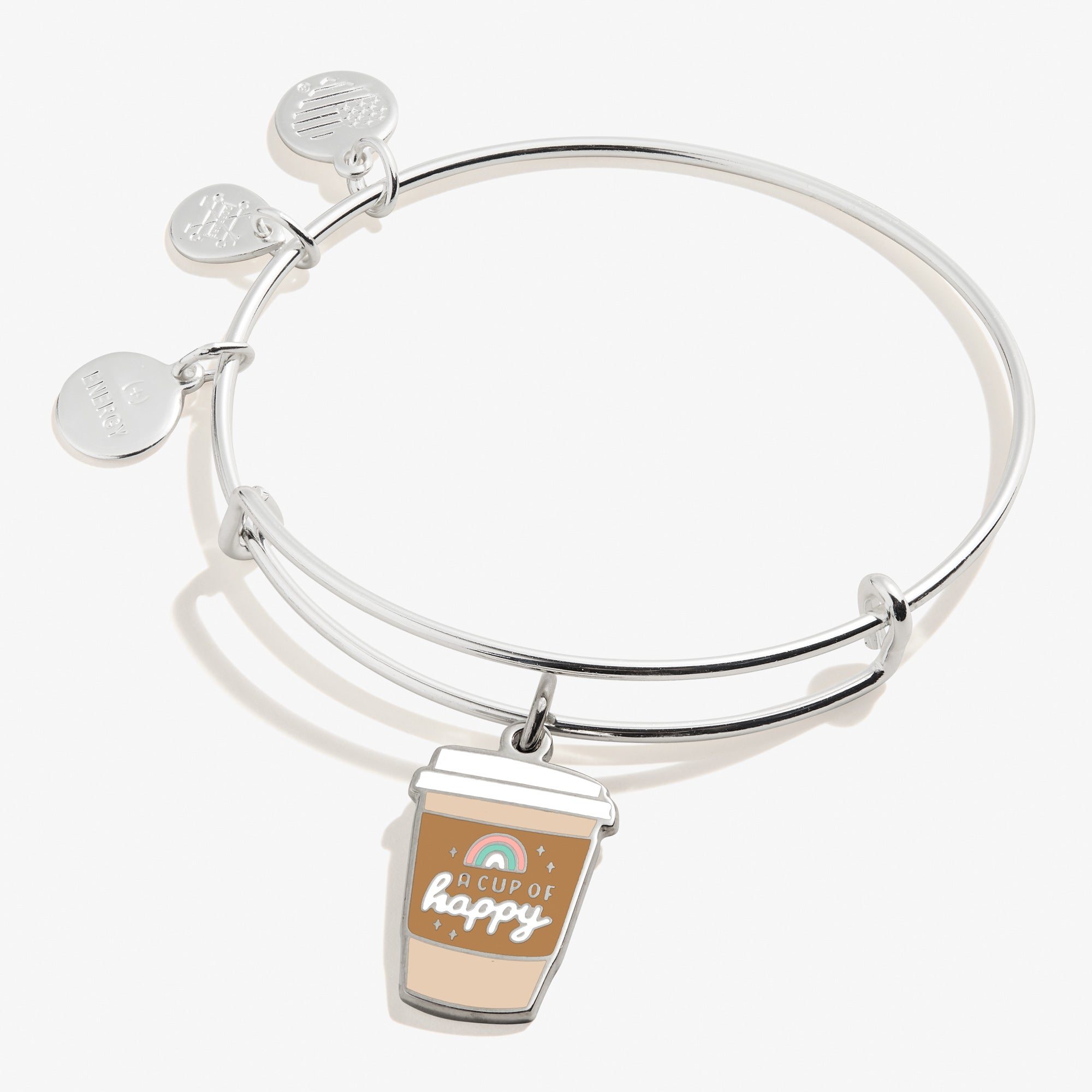 Image of 'A Cup of Happy' Charm Bangle Bracelet