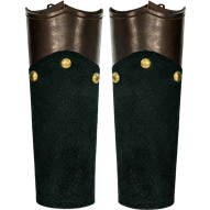 Warrior King Suede Leather Bracers