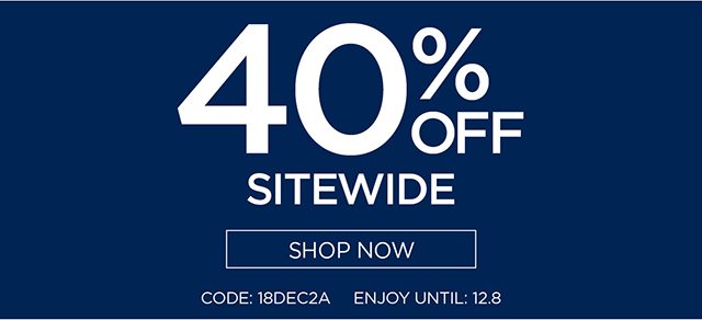 40% Off Sitewide - Shop Now