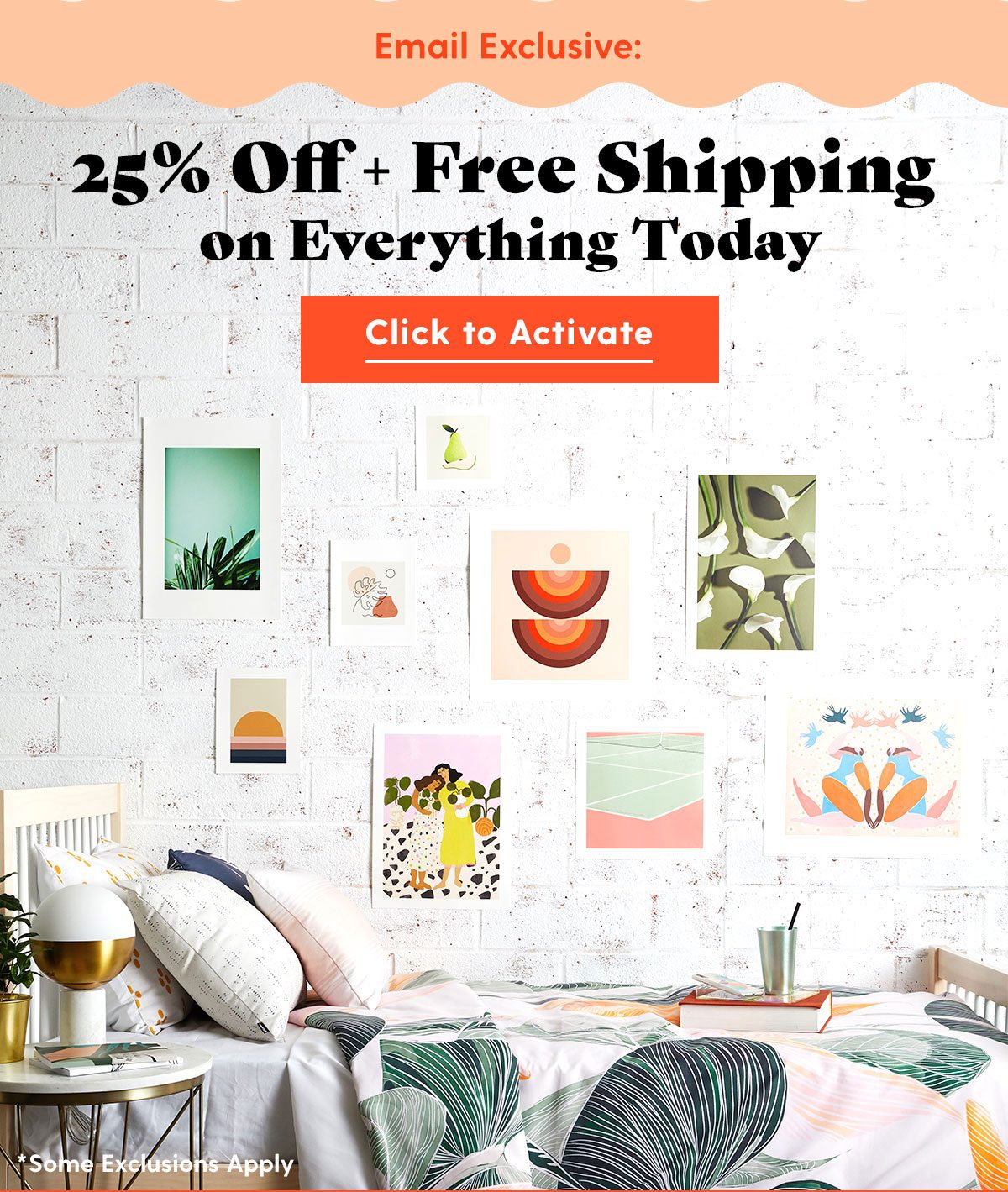 25% Off + Free Shipping Everything Today 