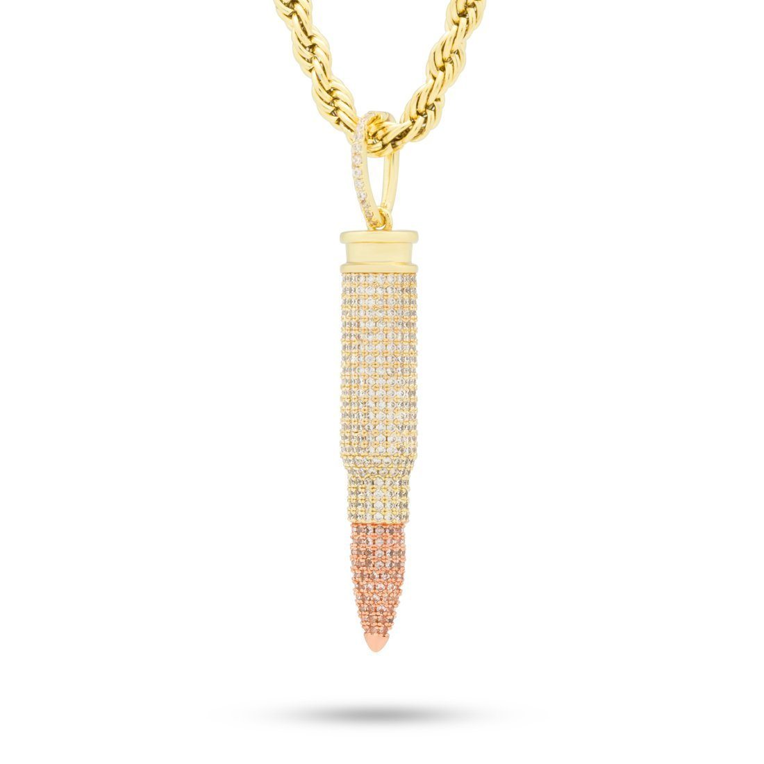 Image of Two-Tone .223 Caliber Bullet Necklace