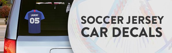  Soccer Jersey Car Decals