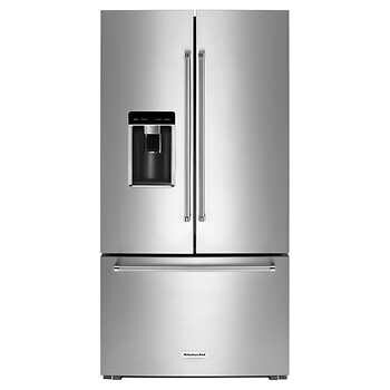 KitchenAid 23.8 cu. ft. Counter-Depth French-Door Refrigerator with Platinum Interior