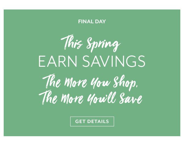 Earn Spring Savings