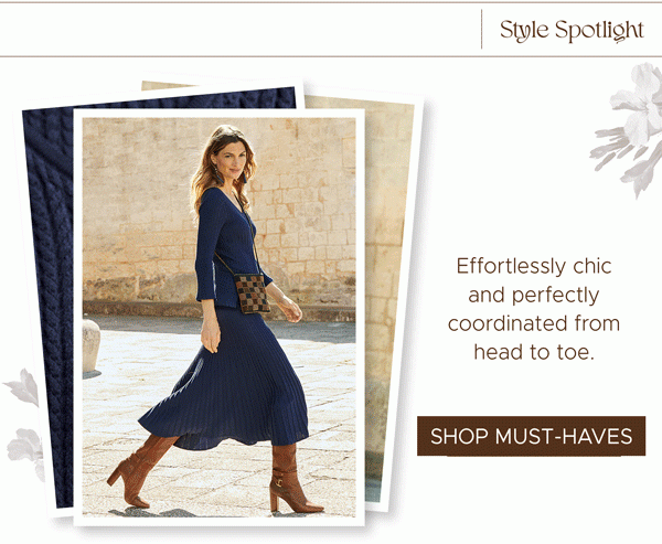 Effortlessly chic and perfectly coordinated from head to toe. | Shop Must-Haves