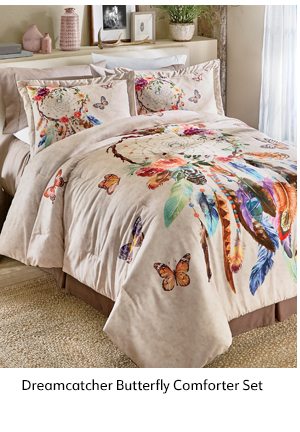 Dreamcatcher Butterfly Comforter Set
