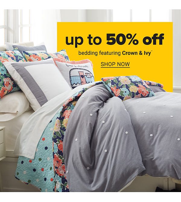 Up to 50% off Bedding - Shop Now