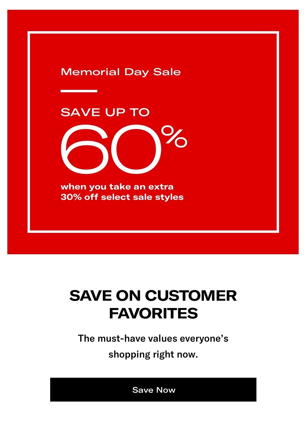 Shop the Memorial Day Sale - Start Now