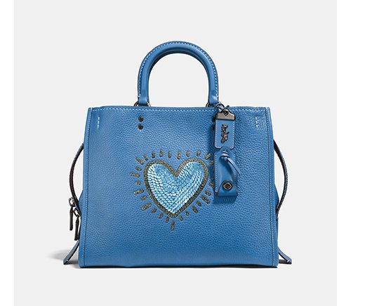 Blue bag with heart