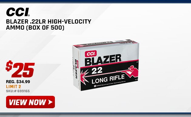 CCI Blazer .22LR High-Velocity Ammo (box of 500)