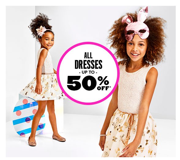 All Dresses Up to 50% Off