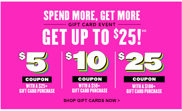 Spend More, Get More Gift Card 