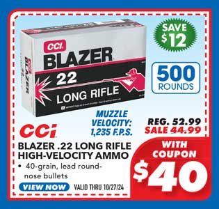 CCI Blazer .22 Long Rifle High-Velocity Ammo