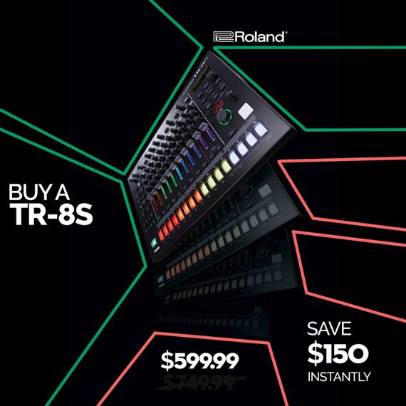 Save $150 on Roland's TR-8S drum machine