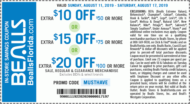 Extra $10 Off $50+, $15 Off $75+, or $20 off $100+ | Code MUSTHAVE | Get Coupon