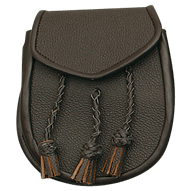 Brown Braided Tassel Sporran