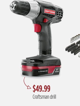 $49.99 Craftsman drill