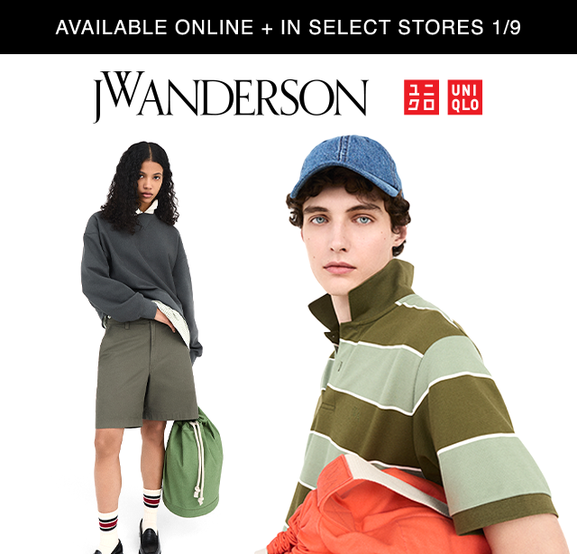 BANNER - JW ANDERSON AVAILABLE ONLINE AND IN SELECT STORES 1/9