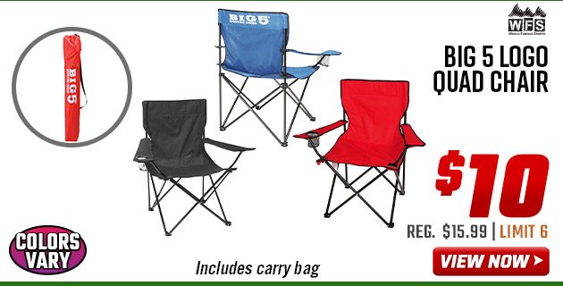 World Famous Sports Big 5 Logo Quad Chair