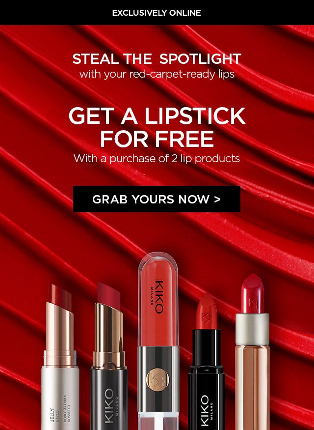 Get A Lipstick For Free Steal The Scene Kiko Milano