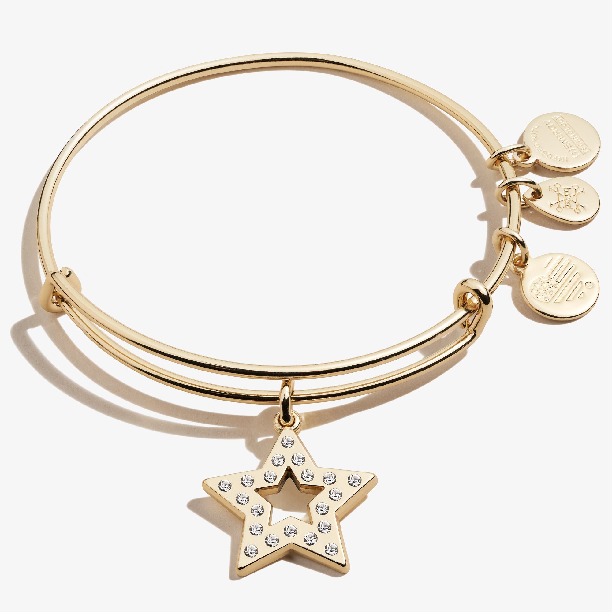 Image of Pavé Star Charm Bangle