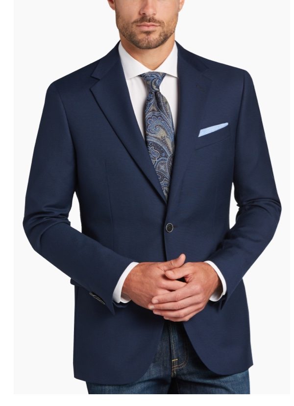 Joseph Abboud Blue Postman Slim Fit Blazer