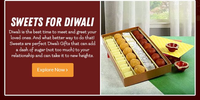 Buy FERNS N PETALS Diwali Gifts - Roses N Sweets Online at Best Price of Rs  null - bigbasket