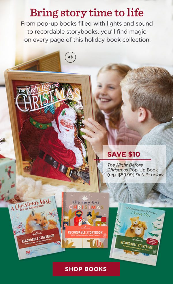 Save $10 on "The Night Before Christmas" Pop-Up Book (details below).