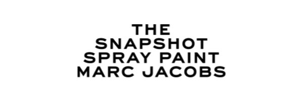 THE Snapshot Spray Paint Marc Jacobs