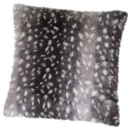 Spotty Deer Faux Fur Cushion