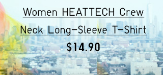 WOMEN HEATTECH CREW NECK LONG-SLEEVE T-SHIRT $14.90