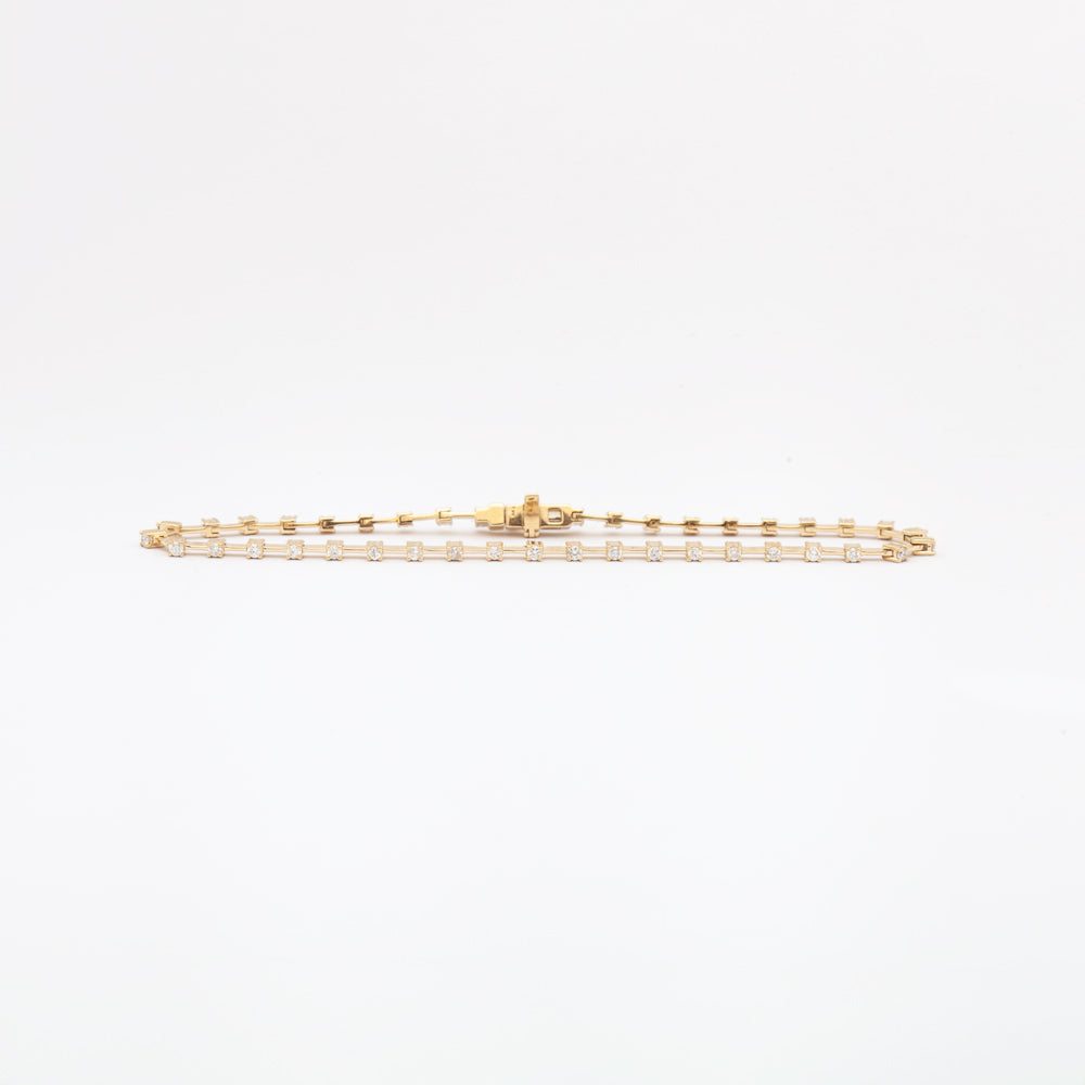 Diamond Station Tennis Bracelet
