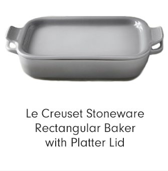 Le Creuset Stoneware Rectangular Baker with Platter Lid