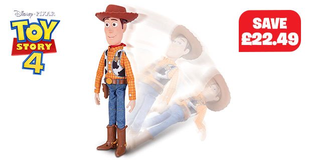 Sheriff Woody with Interactive Drop-Down Action 30cm Figure