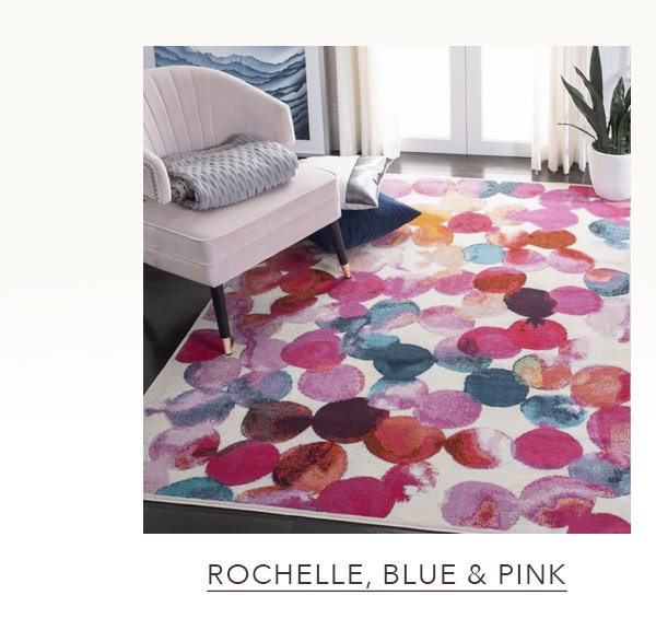 Rochelle Pink and Blue Rug | SHOP NOW