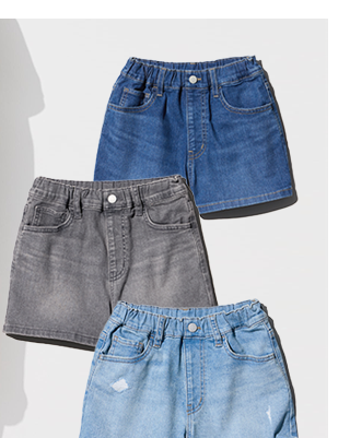 PDP18 - KIDS DENIM EASY SHORT