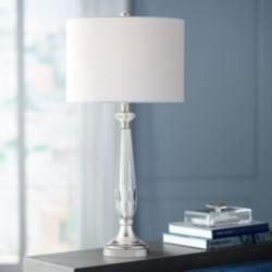 Marlowe Chrome and Crystal Table Lamp