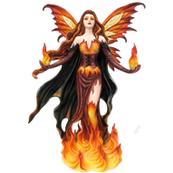 Flame Fairy Statue