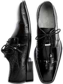 Belvedere Karmelo Black Lizard Oxfords