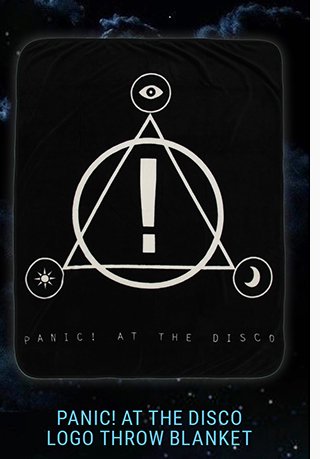 Panic at the Disco Logo Throw Blanket