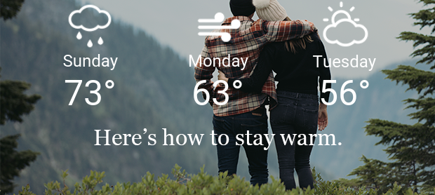 Here's how to stay warm.