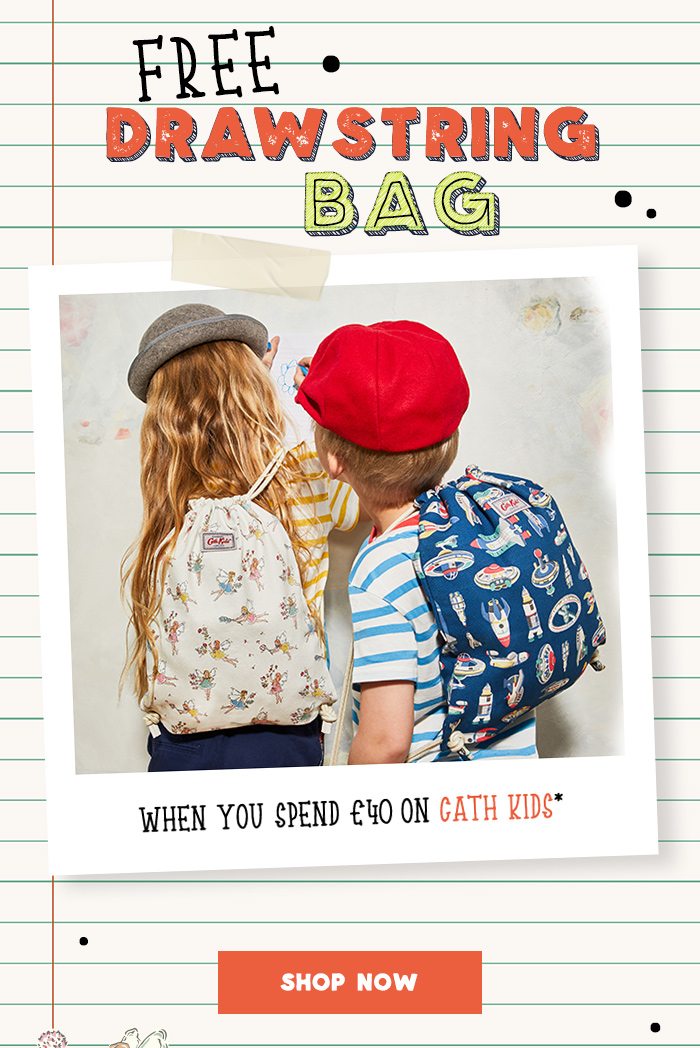 Free Bag when you spend £40 or more
