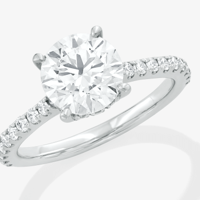 Lab-Created Diamonds by KAY Engagement Ring 2-3/8 ct tw Round-cut 14K White Gold