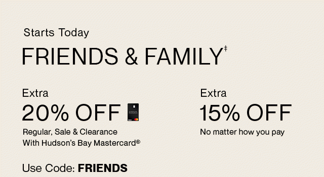 Use Code: FRIENDS