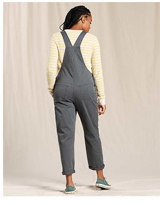 Cottonwood Overall in Soot Color